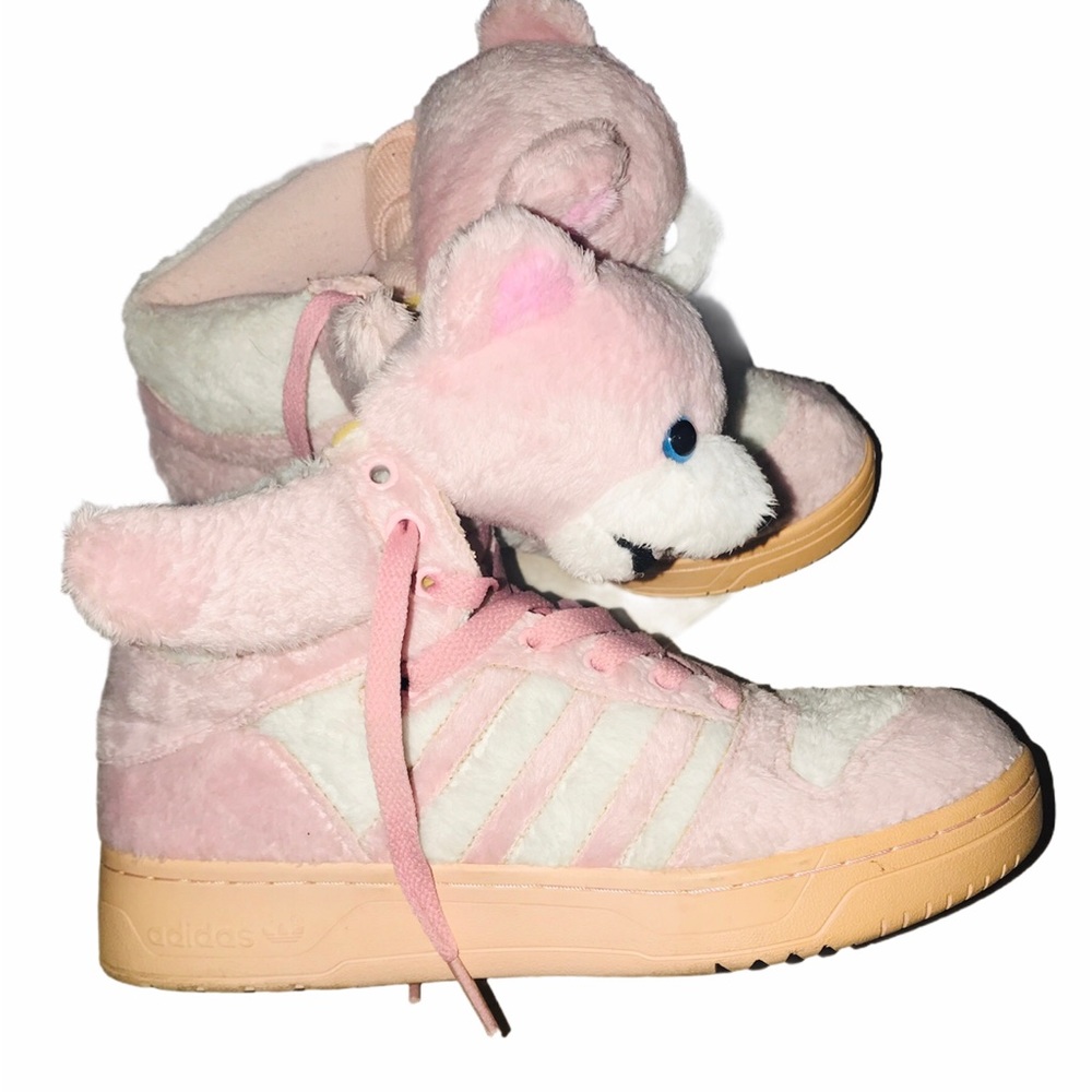 Pink bear shoes